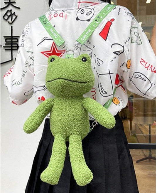 세진 아이돌 케이팝 가수 귀여운 개구리 인형 가방 kpop, 아이돌 가방 개구리 인형, 아이돌 가방 개구리 인형, 1개