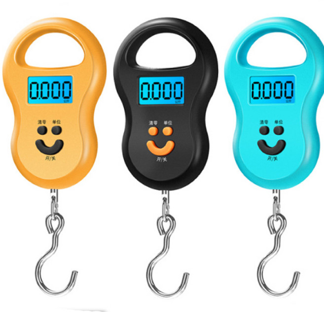 손저울 여행용 수화물 캐리어 무게 50kg측정, 블랙, 0~50kg, 50kg