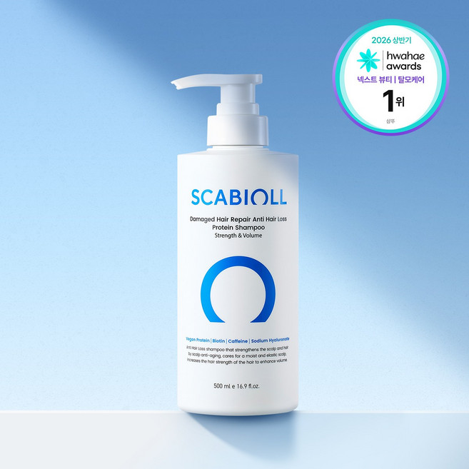 스카비올 탈모증상완화 단백질 샴푸 500ml, 1개