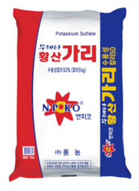 무레타 황산가리비료 10kg 관주용 엽면시비 수용성, 1개