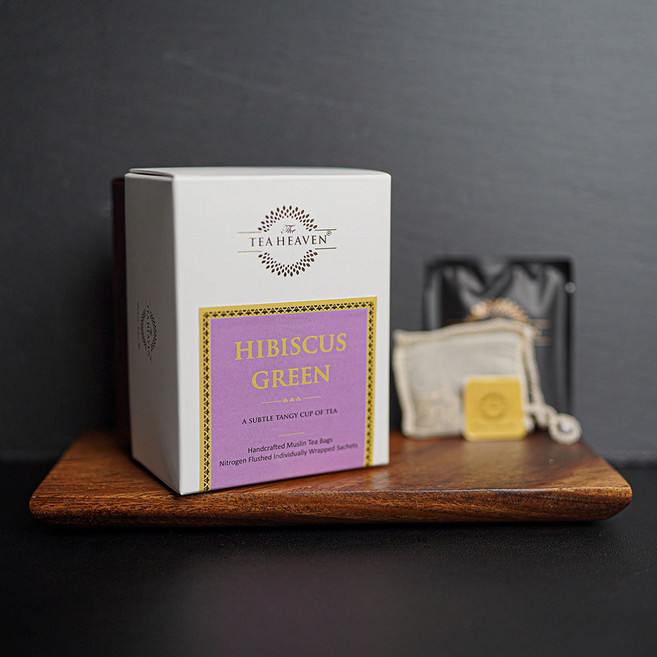 티헤븐 히비스커스 그린티 모슬린티백 12개입, 1개, 2g