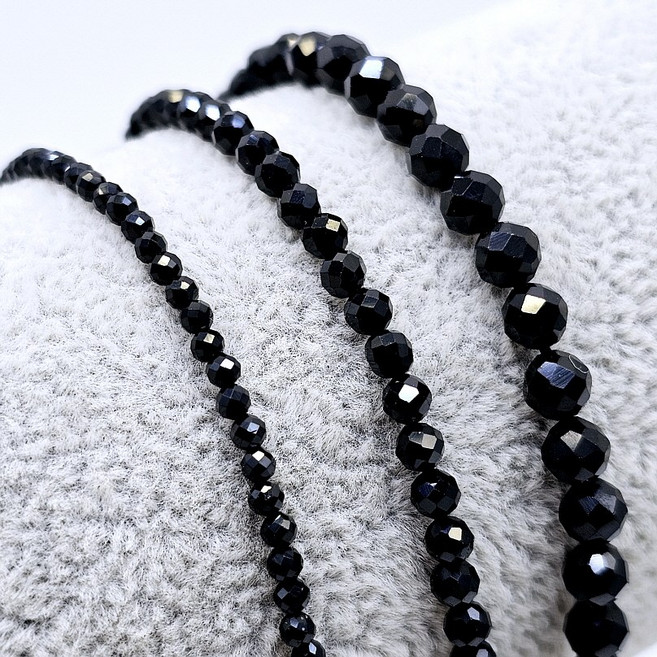 블랙스피넬 컷팅 천연원석 비즈재료 DIY 원석재료