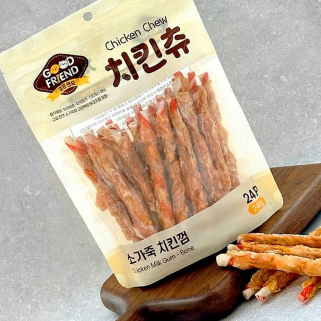 강아지고단백간식 애견간식 강아지닭고기간식 치킨츄 24p, 없음