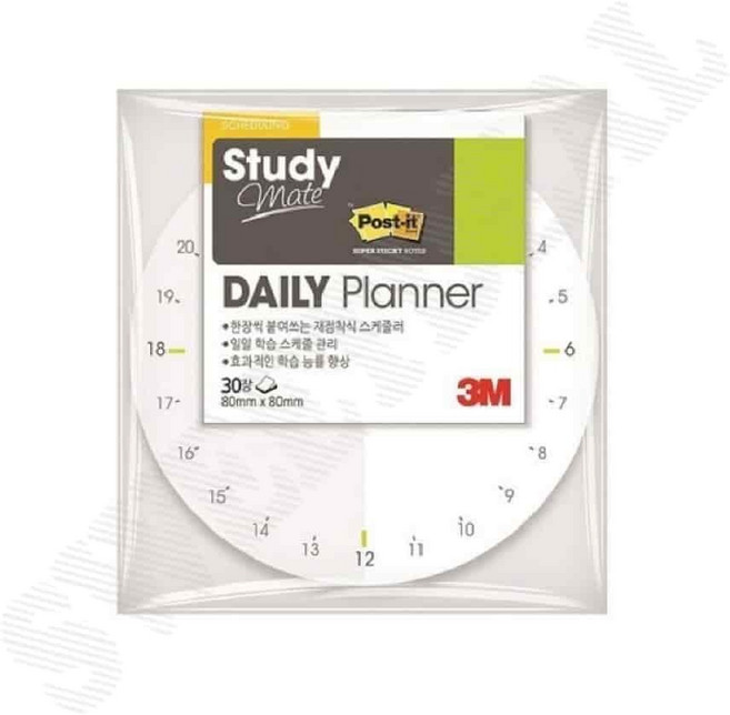 포스트잇 데일리 플래너 서클 30매 글쓰기 종이노트