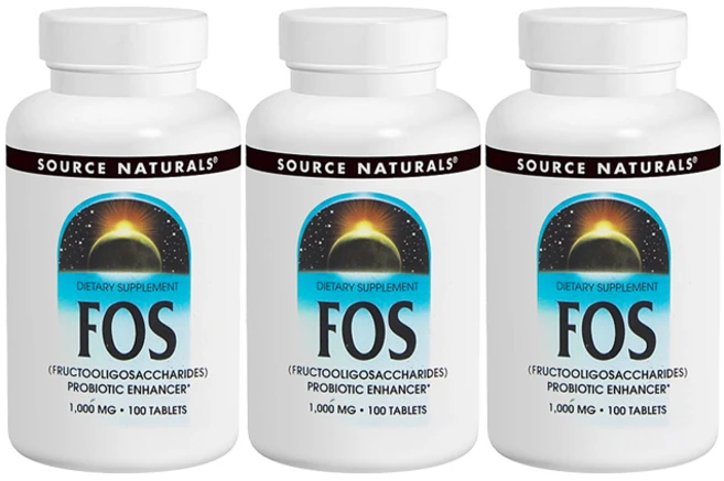 소스내츄럴스 FOS 파우더 1000mg 타블렛, 100정, 3개 - 쿠팡
