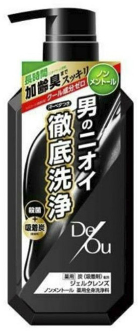 ROHTO 樂敦 DeOu 男用淨化沐浴露 無薄荷醇, 1瓶, 520ml