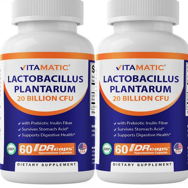 락토바실러스 플란타룸 당뇨유산균 프리바이오틱 이눌린 함유 미국내수용, 60정, 2개 - 쿠팡
