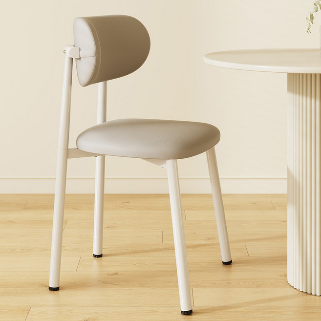 라온프리 심플 인테리어 등받이 식탁의자, 그레이, 2개