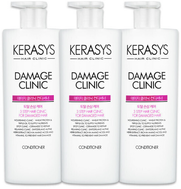 케라시스 데미지 클리닉 린스, 3개, 750ml