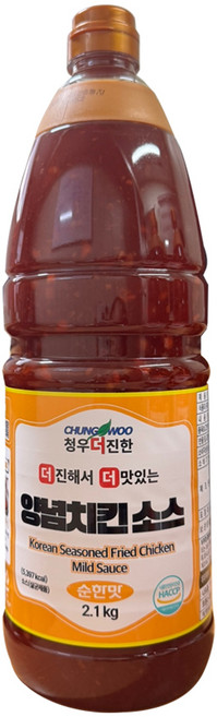 청우식품 양념치킨 순한맛 소스, 2.1kg, 1개