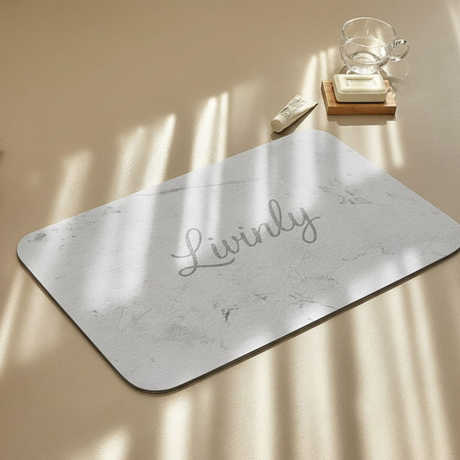 리빈리 마블 규조토 발매트, 아이보리