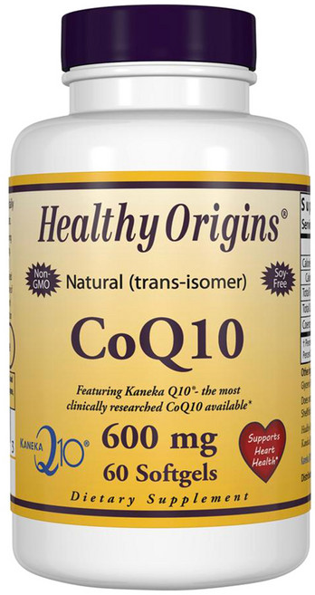 Healthy Origins 輔酶Q10軟膠囊 600mg, 60顆, 1罐