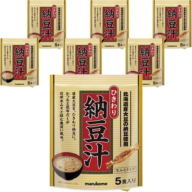 marukome 大容量 香蕉醬泥湯 生醬油口味 5入, 7個, 90g