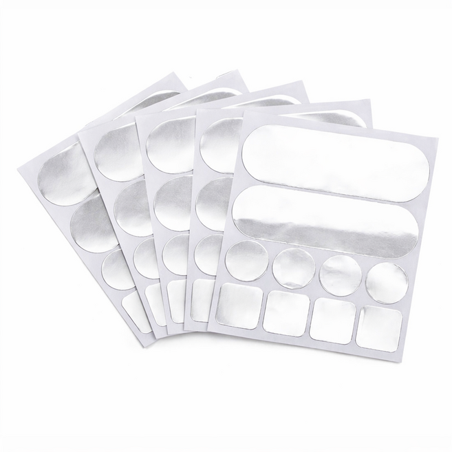 알루미늄 냄비 스크래치 구멍 수리 방수 스티커, 5개, 실버