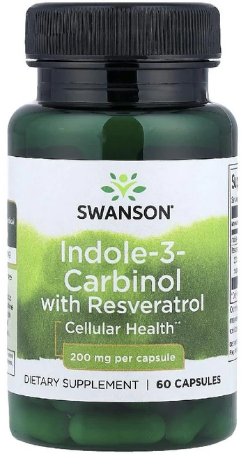 스완슨 인돌3 카르비놀 Indole 레스베라트롤 캡슐 60정, 1개 - 쿠팡