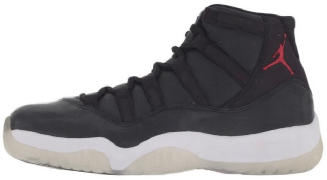 Air Jordan 11 Retro 72-10 2015年 黑紅 大魔王 378037-002, 1個, 28.5cm(泛黃硬化)