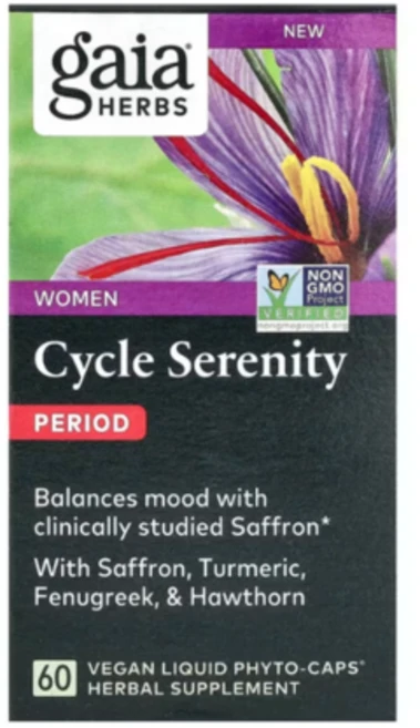 가이아허브 우먼 사이클 세레니티 페리오드 60 비건 액상 캡슐, 60정, 1개 - 쿠팡