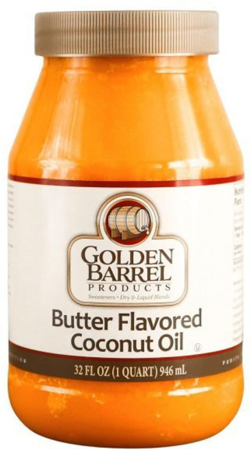 골든 배럴 버터향 코코넛 오일 946ml 1개 077391323995, Butter Flavored Coconut Oil
