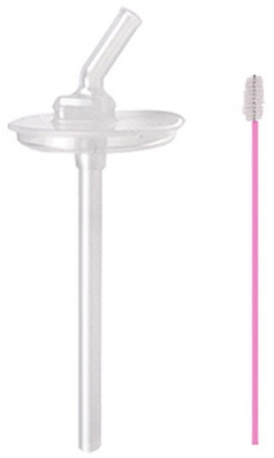 푸고 빨대컵 호환 리필 빨대 + 세척솔 세트, 1세트, 혼합색상