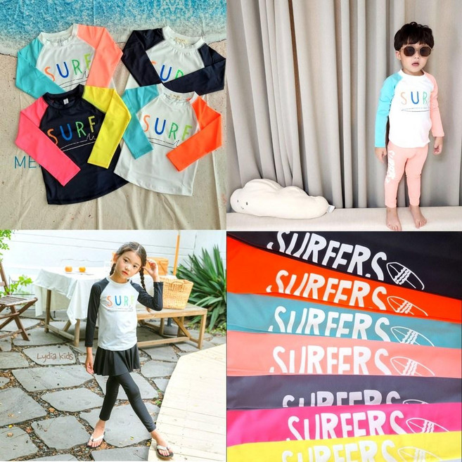 서프래쉬가드 상하세트