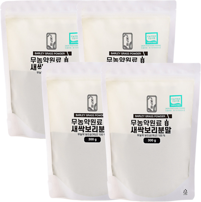 나주 친환경 무농약 인증 새싹보리 분말 300g, 4개