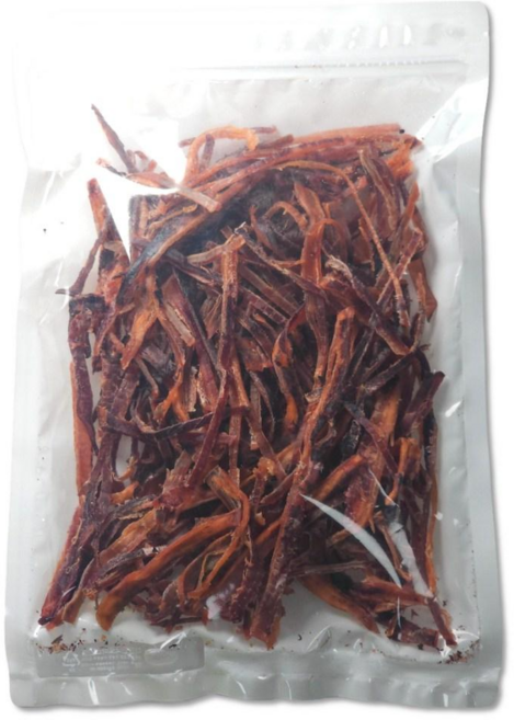 참숯불에 훈연한 쫄깃한 오징어 슬라이스 150g 참징어 꽃징어 오징어채 마른안주, 1개