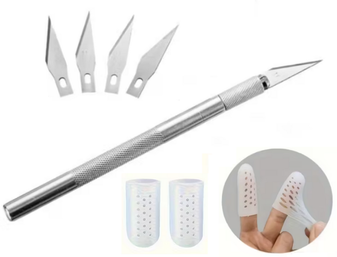 에디툴즈 아트나이프 조각칼 공예 아트칼 + 손가락 보호대