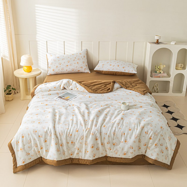 YYT 고급 여름 차렵이불 소프트 에어컨 이불