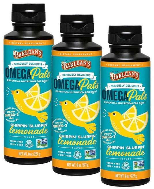 발린스 액상 오메가3 레몬에이드 Barleans Omega Pals Lemonade, 3개
