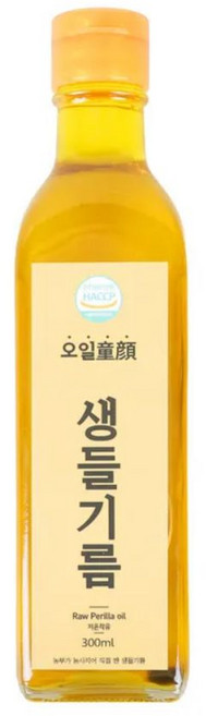 국산 통들깨 저온착유 생들기름, 1개, 180ml
