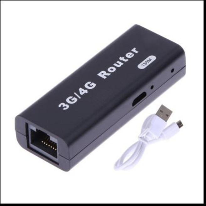 미니 휴대용 USB 무선 라우터 Wlan 핫스팟 3G 4G 150Mbps RJ45, 1개