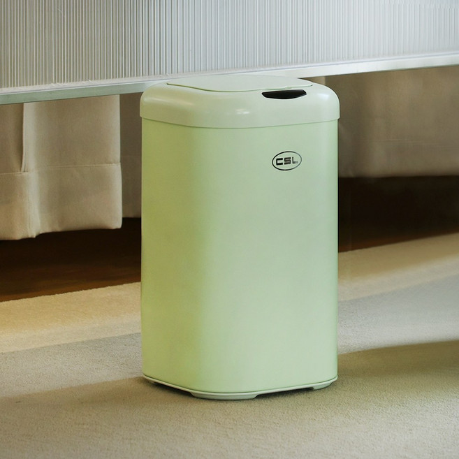 LVAI 센서휴지통 15L, 1개, 녹차