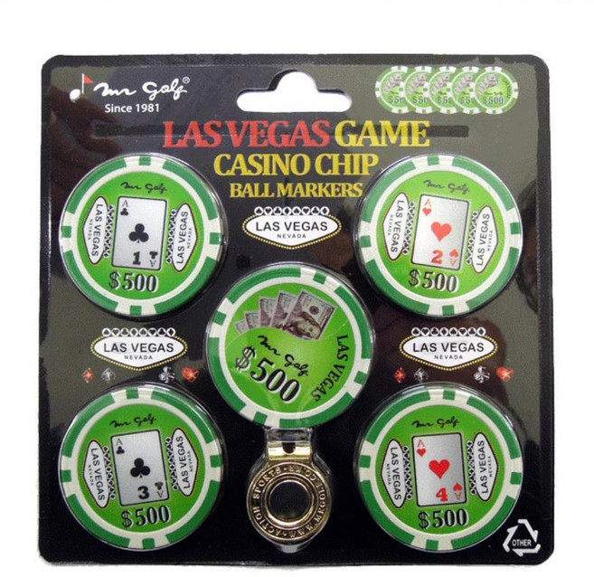 골프뽑기 라운딩 준비물 게임칩 뽑기 볼마커 골프칩, 1개