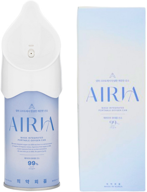 [3.8L 실속형] 에어리아 휴대용 산소캔 420ml, 10개