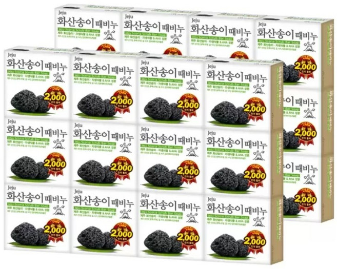 무궁화 제주 화산송이 때비누, 100g, 24개입