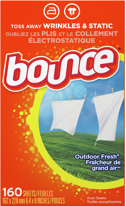 바운스 아웃도어후레시 드라이시트 섬유유연제 본품 160, 1개, 160매