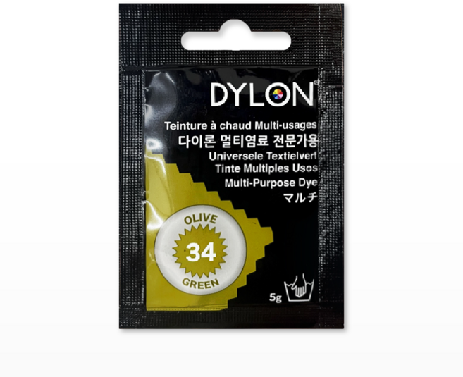 DYLON 다이론 멀티염료 옷염색, 34 올리브그린