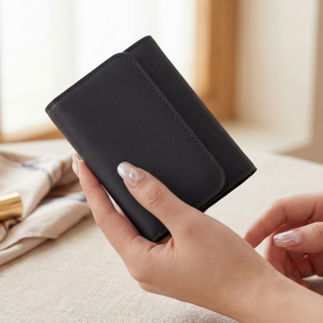 빈스트 한손에 쏙 여성 슬림 가죽 반지갑