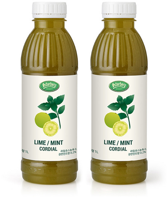 오스터버그 라임 민트 크러쉬 1L 2개세트, 2개
