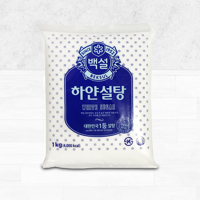 백설 하얀설탕, 7개, 1kg
