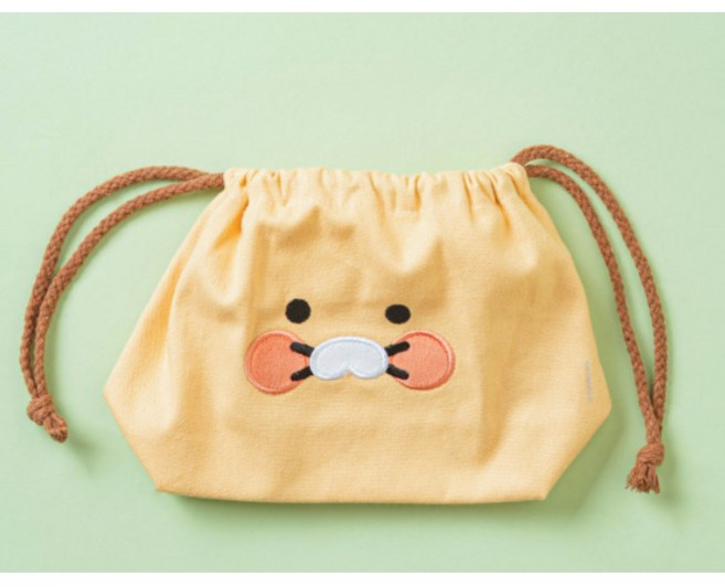 Kakao Friends RYAN 束口袋 午餐便當袋, 1個, 春植, N/A
