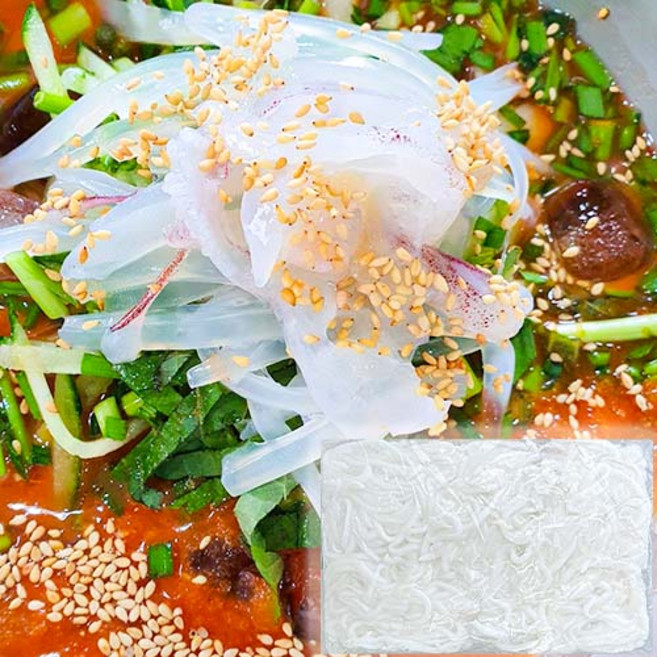 횟감용 한치채400g / 냉동 아이스박스포장포함 물회 회냉면 오징어회, 2개, 400g