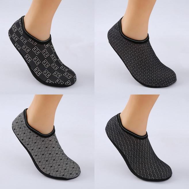 하임하이 4P 덧신 겨울용 두툼 보온 미끄럼 방지 실내용 바닥 양말