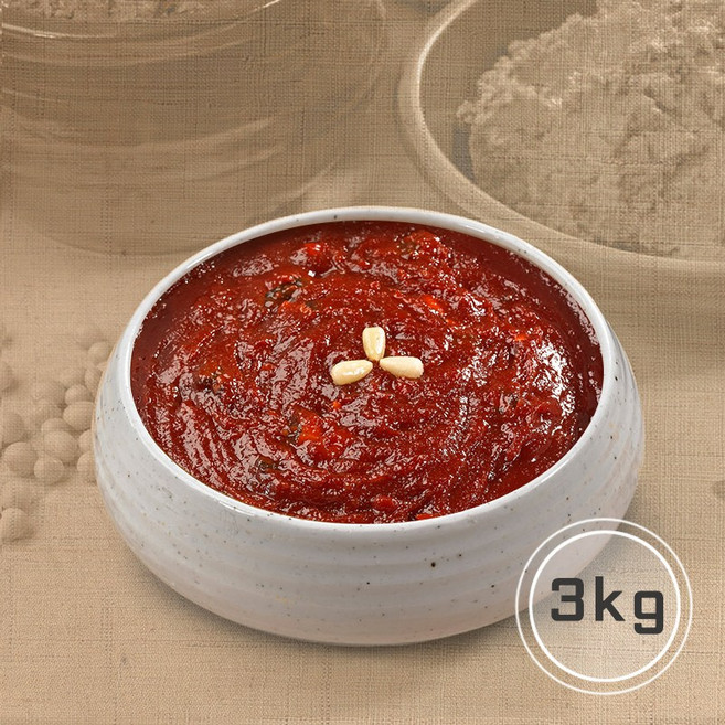 순창 궁중 쌀고추장 3kg 국산고춧가루 순창초연당(궁중음식본가), 소분포장 X (3kg pet용기), 1개