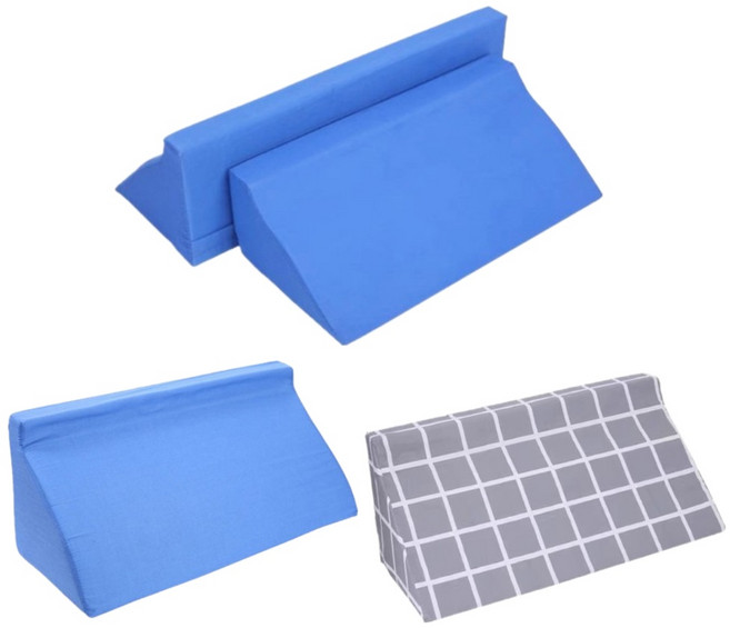 고밀도 삼각폼 소형 자세변환 용구 도구 시트 용품 체위변경 보조기 쿠션 와상환자 소형, 블루소형