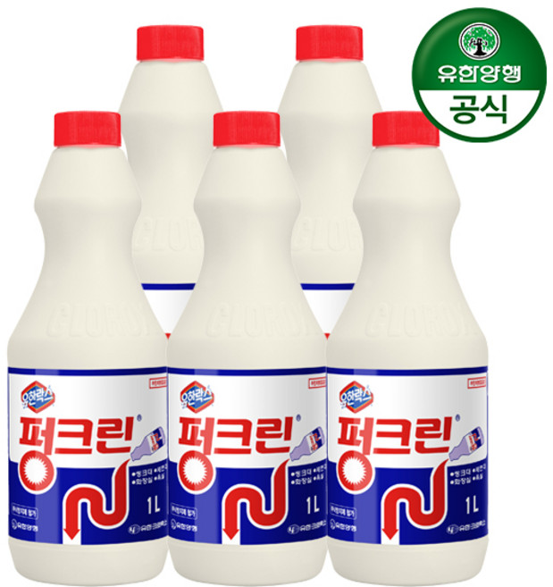 펑크린 배수구세정제, 1L, 5개