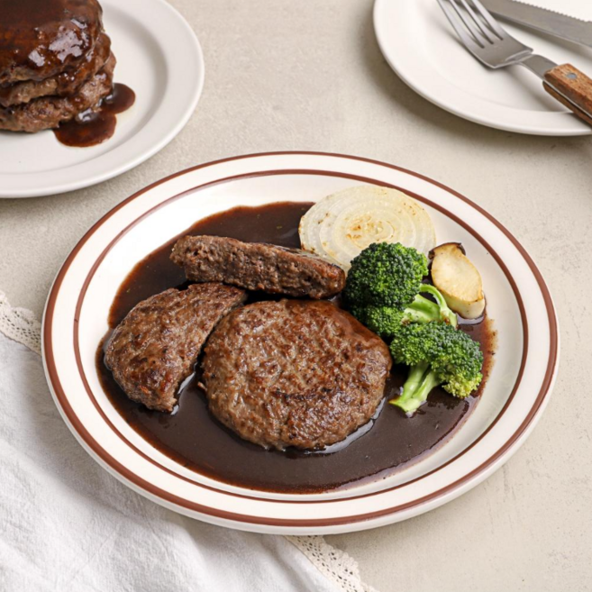 [설성목장] 무항생제 한우 함박스테이크 X 10개, 100g