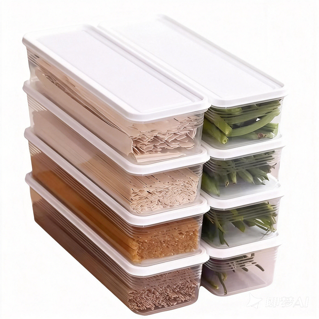 냉장고 주방 신선함 수납함 식품 밀봉 수납함, 1, 1개