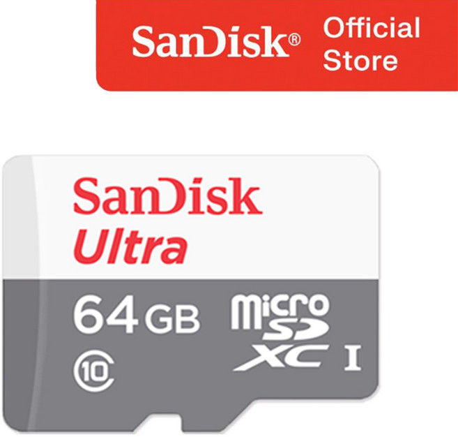 샌디스크코리아 공식인증정품 마이크로 SD 카드 SDXC ULTRA 울트라 QUNR 64GB, 1개