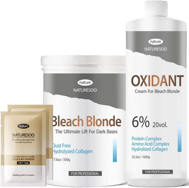 네이처수 셀프 대용량 탈색약 블리치 블론드, 1개, 1510g